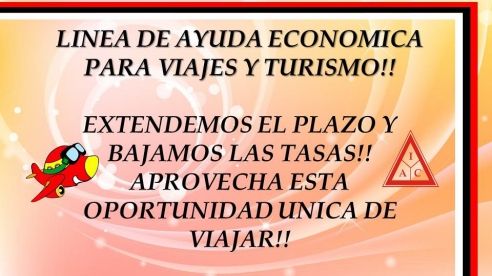 AYUDA ECONÓMICA: VIAJES Y TURISMO