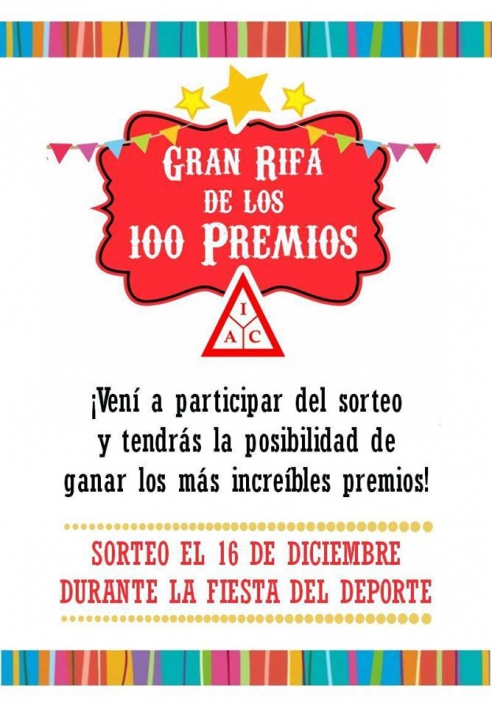 RIFA 100 PREMIOS 2017
