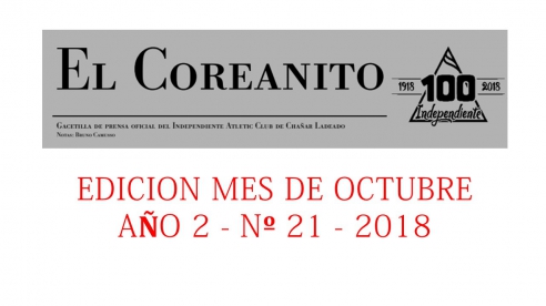 EL COREANITO EDICION Nº 21 - 08/11/2018