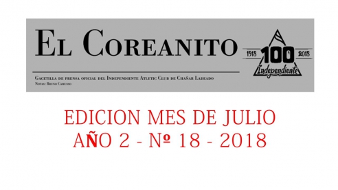 EL COREANITO EDICION Nº 18 - 08/08/2018
