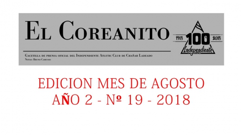 EL COREANITO EDICION Nº 19 - 08/08/2018