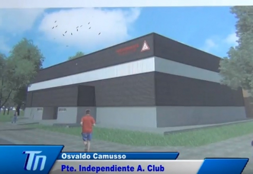 IAC OBRAS: NOTA A OSVALDO CAMUSSO - NUEVO GIMNASIO DEPORTIVO CUBIERTO - 09/02/2018