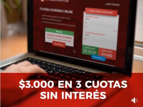 AYUDAS ON LINE: PROMO $3.000