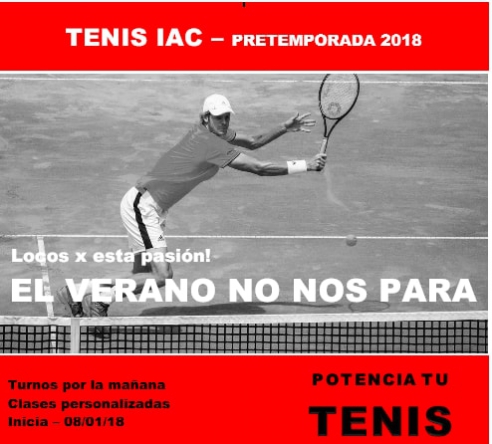 TENIS IAC: PRETEMPORADA 2018