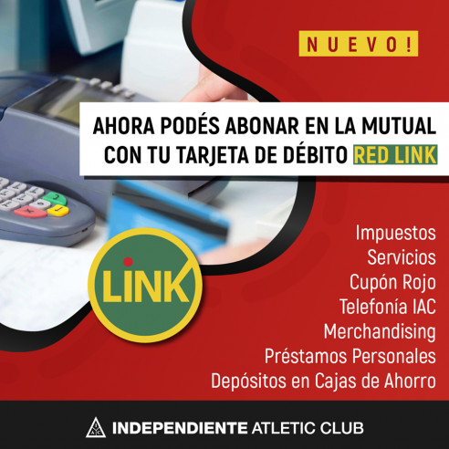 MUTUAL IAC: AGREGAMOS UNA NUEVA OPCIÓN DE PAGO CON RED LINK