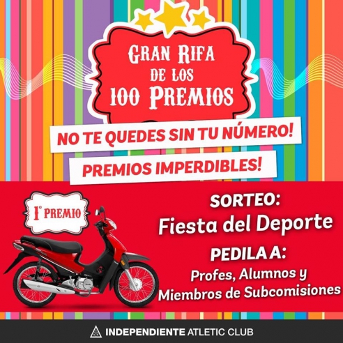 GRAN RIFA DE LOS 100 PREMIOS 2019