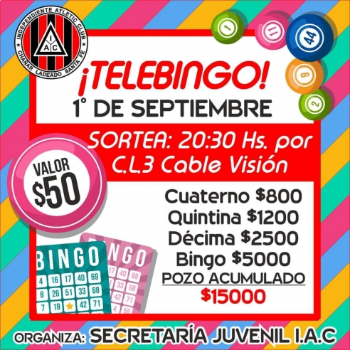 SOCIALES IAC: ¡COMENZÓ EL TELEBINGO! - 01/09/20