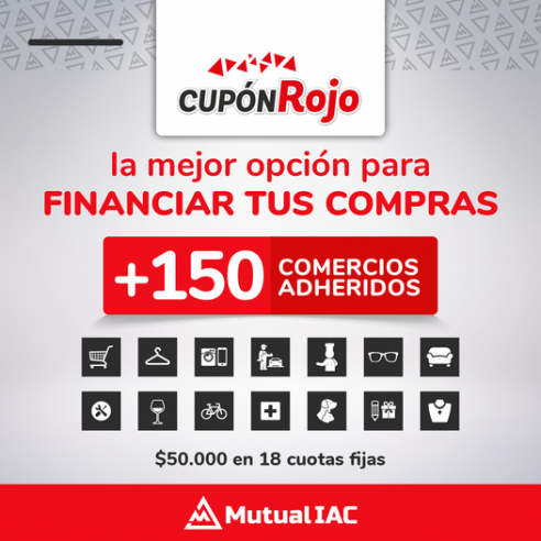 MUTUAL IAC: CUPÓN ROJO ESTÁ PRESENTE EN MÁS DE 150 COMERCIOS – 05/07/21